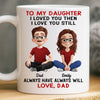 Custom Mug - Personalized Birthday Gifts For Mom, Dad, Daughter, Son - Forever Daddy’s Girl