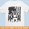 Custom Football Player T-shirt, Hoodie - Personalized Birthday Football Gifts For American Football Players, Football Lovers, NFL Fans - American Football With Flag