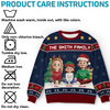 Custom Unisex Ugly Sweatshirt - Personalized Christmas Birthday Gifts For Family, Dog Cat Lovers - All We Need For Christmas Is Family