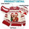 Custom Photo Unisex Ugly Sweatshirt - Personalized Christmas Birthday Gifts For Mom, Dad, Brother, Sister, Kids - All Wrapped Up In Love