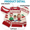 Custom Unisex Ugly Sweatshirt - Personalized Christmas Birthday Gifts For Family, Dog Cat Lovers - Santa’s Favorite Family