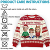 Custom Unisex Ugly Sweatshirt - Personalized Christmas Birthday Gifts For Family, Dog Cat Lovers - Santa’s Favorite Family