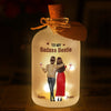 Custom Glass Bottle LED Light - Personalized Christmas Best Friend Birthday Gifts For Women, Besties, Sisters, BFF - Bestie Laughs Brighten My Days