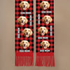Custom Photo Wool Scarf With Tassel - Personalized Christmas Birthday Gifts For Dog Cat Lovers, Dog Dad And Mom, Cat Owners - Fetch Queen