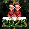 Custom Acrylic Ornament - Personalized Christmas Birthday Gifts For Family, Dog Cat Lovers - Where Love Gathers