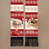 Custom Wool Scarf With Tassel - Personalized Christmas Birthday Gifts For Dog Lovers, Dog Dad And Mom - Fur Mama