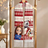 Custom Wool Scarf With Tassel - Personalized Christmas Birthday Gifts For Dog Lovers, Dog Dad And Mom - Fur Mama