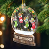Custom Acrylic Ornament - Personalized Christmas Birthday Gifts For Mom, Dad, Brother, Sister, Kids - Love Makes Us One