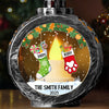 Custom Candlelight Lantern Ornament - Personalized Christmas Birthday Gifts For Mom, Dad, Brother, Sister, Kids - Love And Joy Fill Christmas