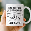Custom Mug - Personalized Birthday Gifts For Dad, Daughter, Son - A Father Love Guides The Way