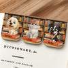 Custom Leather Magnetic Bookmark - Personalized Bookish Gifts For Book Lovers, Bookworms, Dog Dad And Mom, Cat Owners - Paws Mark My Place
