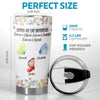 Custom Butterfly Tumbler - Personalized Best Friend Birthday Gifts For Women, Besties, Sisters, BFF - Together We Fly Higher