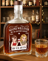 Custom Whiskey Bottle - Personalized Best Friend Birthday Gifts For Women, Besties, Sisters, BFF - Forever Cheers Together