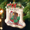 Custom Acrylic Ornament - Personalized Best Friend Christmas Birthday Gifts For Women, Besties, Sisters, BFF - Side By Side Through It All