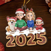 Custom Acrylic Ornament - Personalized Christmas Birthday Gifts For Family, Dog Cat Lovers - Our Family Our Furry Joy