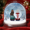 Custom Acrylic Snow Globe - Personalized Christmas Memorial Sympathy Gifts For Loss Of Mom, Dad - Love Remains Though You Are Gone