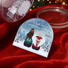 Custom Acrylic Snow Globe - Personalized Christmas Memorial Sympathy Gifts For Loss Of Mom, Dad - Love Remains Though You Are Gone