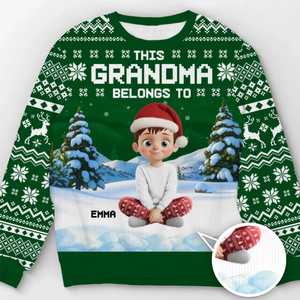 Custom Unisex Ugly Sweatshirt - Personalized Christmas Birthday Gifts For Mom, Grandma - Joyful Hearts Gather This Christmas