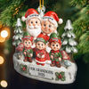 Custom Acrylic Ornament - Personalized Christmas Birthday Gifts For Grandpa, Grandma - Smiles Shine Bright Waiting For Santa