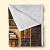 Custom Blanket - Personalized Bookish Gifts For Book Lovers, Bookworms, Readers - Book Love Never Ends