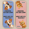 Custom Leather Magnetic Bookmark - Personalized Bookish Gifts For Book Lovers, Bookworms, Dog Cat Lovers, Dog Dad And Mom, Cat Owners - Stay Pawsitive, Keep Reading