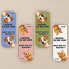 Custom Leather Magnetic Bookmark - Personalized Bookish Gifts For Book Lovers, Bookworms, Dog Cat Lovers, Dog Dad And Mom, Cat Owners - Stay Pawsitive, Keep Reading