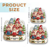 Custom Crochet Gnome Acrylic Ornament - Personalized Christmas Birthday Gifts For Grandpa, Grandma - Together We Celebrate Christmas Joy