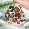 Custom Acrylic Ornament - Personalized Christmas Birthday Gifts For Family, Dog Cat Lovers - Santa Squad Ready