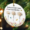 Custom Ceramic Ornament - Personalized Best Friend Christmas Birthday Gifts For Women, Besties, Sisters, BFF - Bestie Bonds Bloom In Every Season
