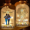 Custom Glass Bottle LED Light - Personalized Best Friend Birthday Gifts For Women, Besties, Sisters, BFF - Besties Make Life Shine