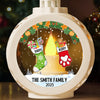 Custom Candlelight Lantern Ornament - Personalized Christmas Birthday Gifts For Mom, Dad, Brother, Sister, Kids - Love And Joy Fill Christmas New Arrival