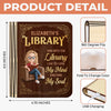 Custom Foldable LED Magic Book Lamp - Personalized Bookish Gifts For Book Lovers, Bookworms, Readers - Light Up Your Library