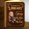 Custom Foldable LED Magic Book Lamp - Personalized Bookish Gifts For Book Lovers, Bookworms, Readers - Light Up Your Library