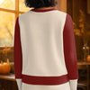 Custom Fall Autumn Waffle Sweatshirt - Personalized Birthday Gifts For Mom, Grandma - Laughter Echoes Through Every Hug