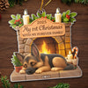 Custom First Christmas Acrylic Ornament - Personalized Christmas Birthday Gifts For Dog Lovers, Dog Dad And Mom - Forever Love For Dogs
