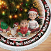 Custom Tree Skirt - Personalized Christmas Birthday Gifts For Mom, Dad, Brother, Sister, Kids - Home Feels Like Christmas