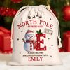 Custom Snowman Favor Bag - Personalized Christmas Birthday Gifts For Kids - Little Hands Big Christmas Dreams