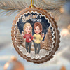 Custom Besties Forever Acrylic Ornament - Personalized Best Friend Christmas Birthday Gifts For Women, Besties, Sisters, BFF - Different Roots Same Soul