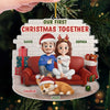Custom First Christmas Acrylic Ornament - Personalized Anniversary Christmas Wedding Gifts For Husband And Wife, Dog Dad And Mom - Pawfect Match, Confirmed By Santa
