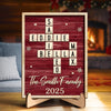 Custom Scrabble 2-Layered Wooden Plaque - Personalized Christmas Birthday Gifts For Mom, Dad, Brother, Sister, Kids - Together We Sparkle