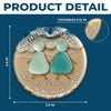 Custom Ceramic Ornament - Personalized Best Friend Christmas Birthday Gifts For Women, Besties, Sisters, BFF - True Friends Are Like Sea Glass