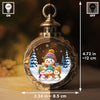Custom Snowman Candlelight Lantern Ornament - Personalized Christmas Birthday Gifts For Mom, Grandma - Snowy Days Warm Hugs