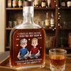 Custom Whiskey Bottle - Personalized Birthday Gifts For Mom, Dad, Son, Daughter - Good Times Flow