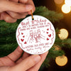 Custom Ceramic Ornament - Personalized Best Friend Christmas Birthday Gifts For Women, Besties, Sisters, BFF - Snowflakes And Giggles With You