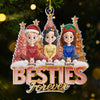 Custom Acrylic Ornament - Personalized Best Friend Christmas Birthday Gifts For Women, Besties, Sisters, BFF - Candy Canes And Endless Laughs