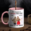 Custom Accent Mug - Personalized Best Friend Birthday Gifts For Women, Besties, Sisters, BFF - Her Joy My Joy