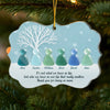 Custom Sea Glass Acrylic Ornament - Personalized Best Friend Christmas Birthday Gifts For Women, Besties, Sisters, BFF, Beach Lovers - Beautifully Weathered Together