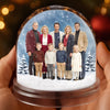 Custom Photo Acrylic Snow Globe - Personalized Christmas Birthday Gifts For Family, Dog Cat Lovers - Forever Frozen In Love