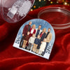 Custom Photo Acrylic Snow Globe - Personalized Christmas Birthday Gifts For Family, Dog Cat Lovers - Forever Frozen In Love
