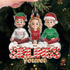 Custom Acrylic Ornament - Personalized Christmas Birthday Gifts For Brother, Sister - Double The Laughs Double The Fun